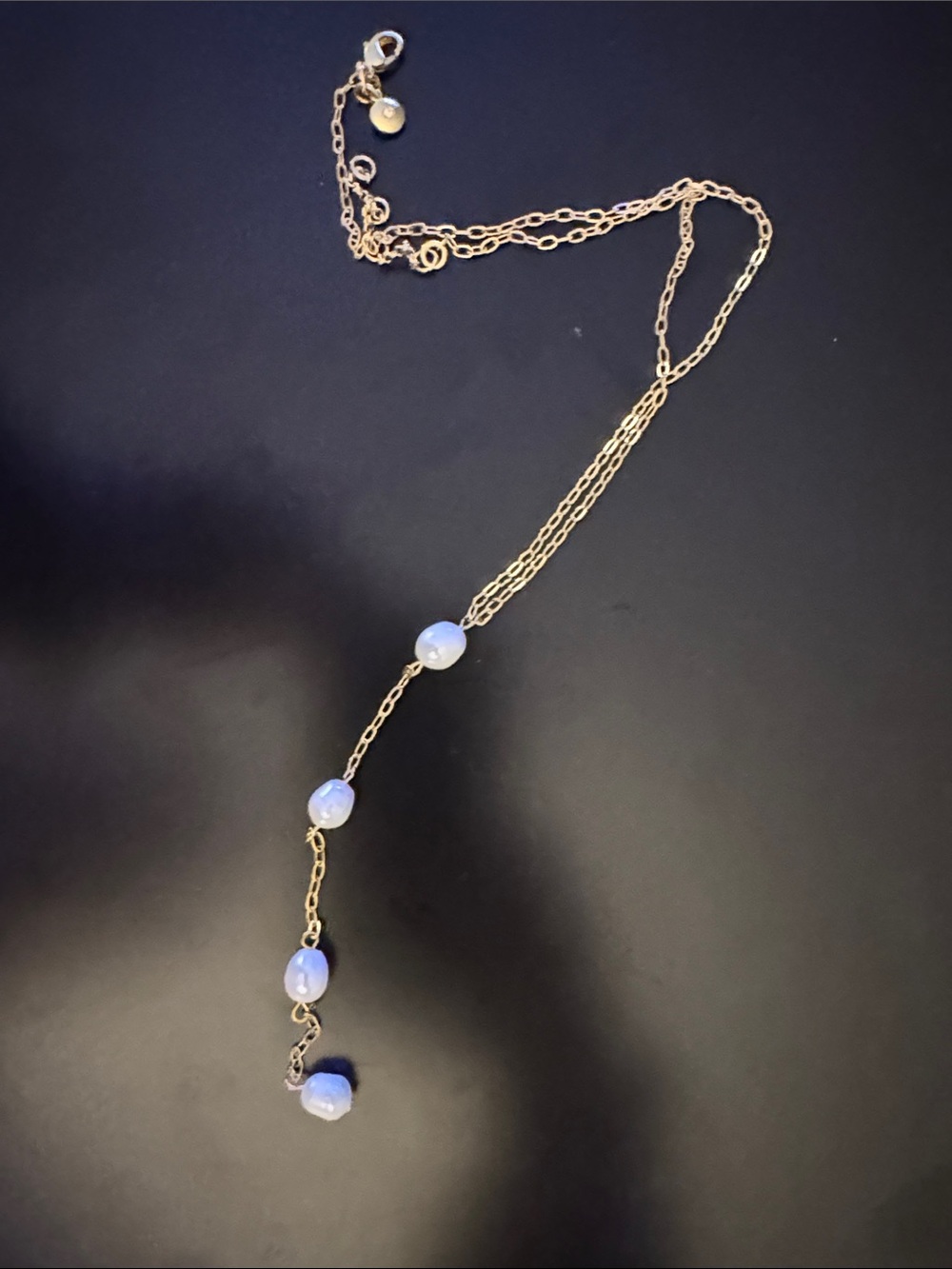 J. Crew drop pearl necklace